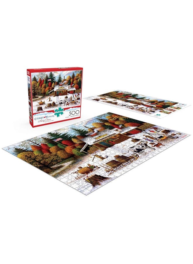 Buffalo Games - Charles Wysocki - Vermont Maple Tree Tappers - 500 Piece Jigsaw Puzzle for Adults Challenging Puzzle Perfect for Game Nights