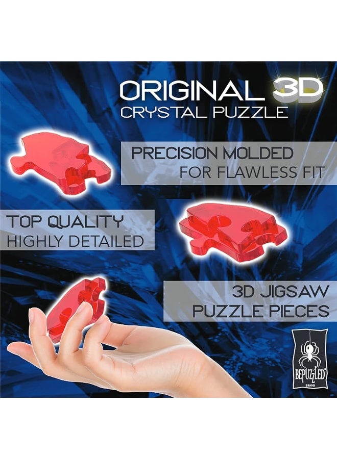 Bepuzzled Original 3D Crystal Puzzle  Cat  Kitten Clear  Fun yet challenging brain teaser that will test your skills and imagination For Ages 12