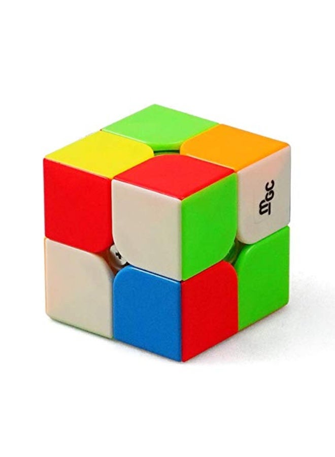 CuberSpeed YJ MGC 2X2 M Stickerless Speed Cube YJ MGC Magnetic 2X2X2 Cube Puzzle