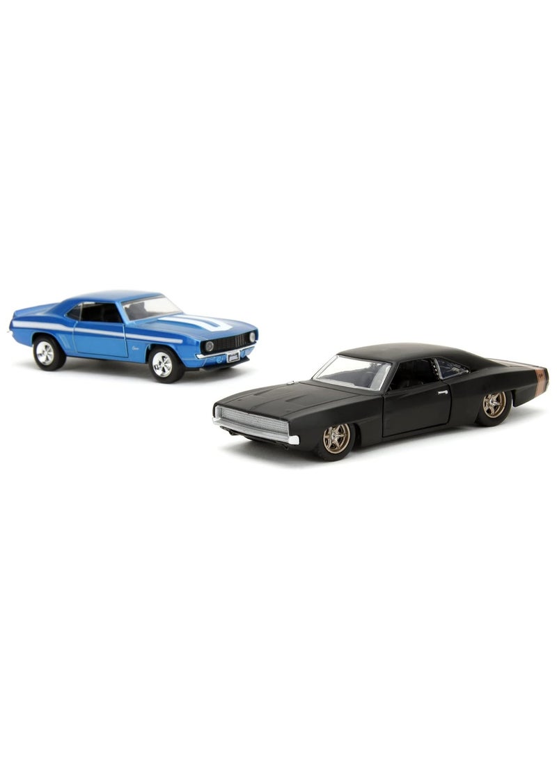 Fast And Furious Legacy Series 1969 Chevrolet Camaro and 1968 Dodge Charger Widebody