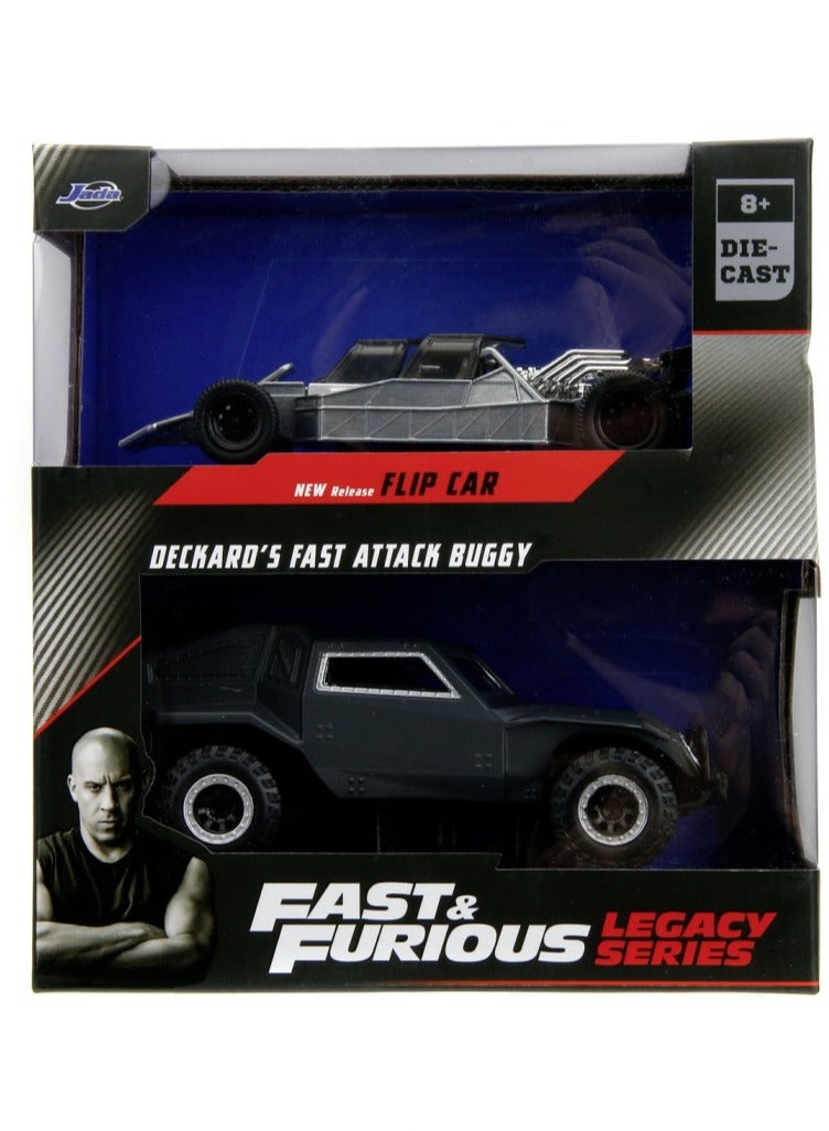 Fast And Furious Legacy Series Flip Car and Deckard's Fast Attack Buggy