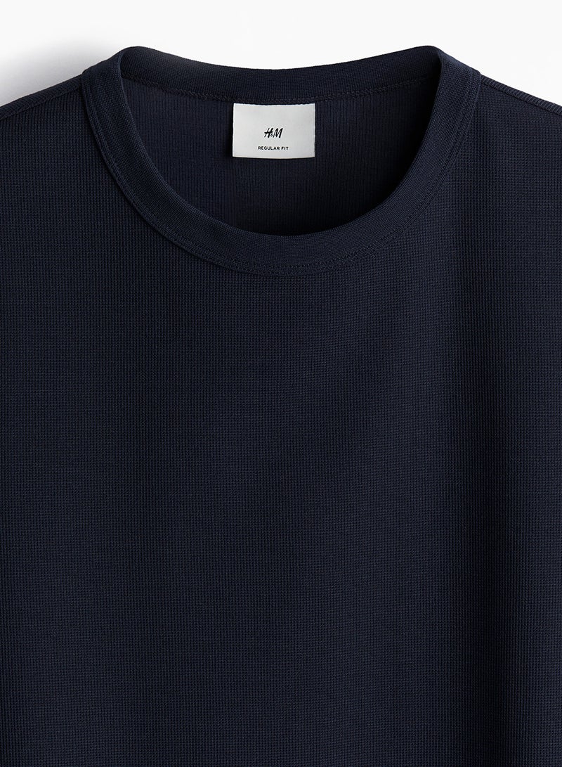 Regular Fit Waffled T-Shirt