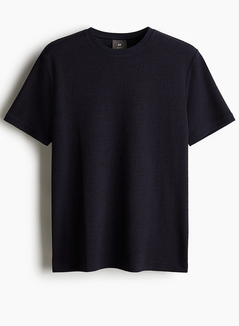 Regular Fit Textured T-Shirt