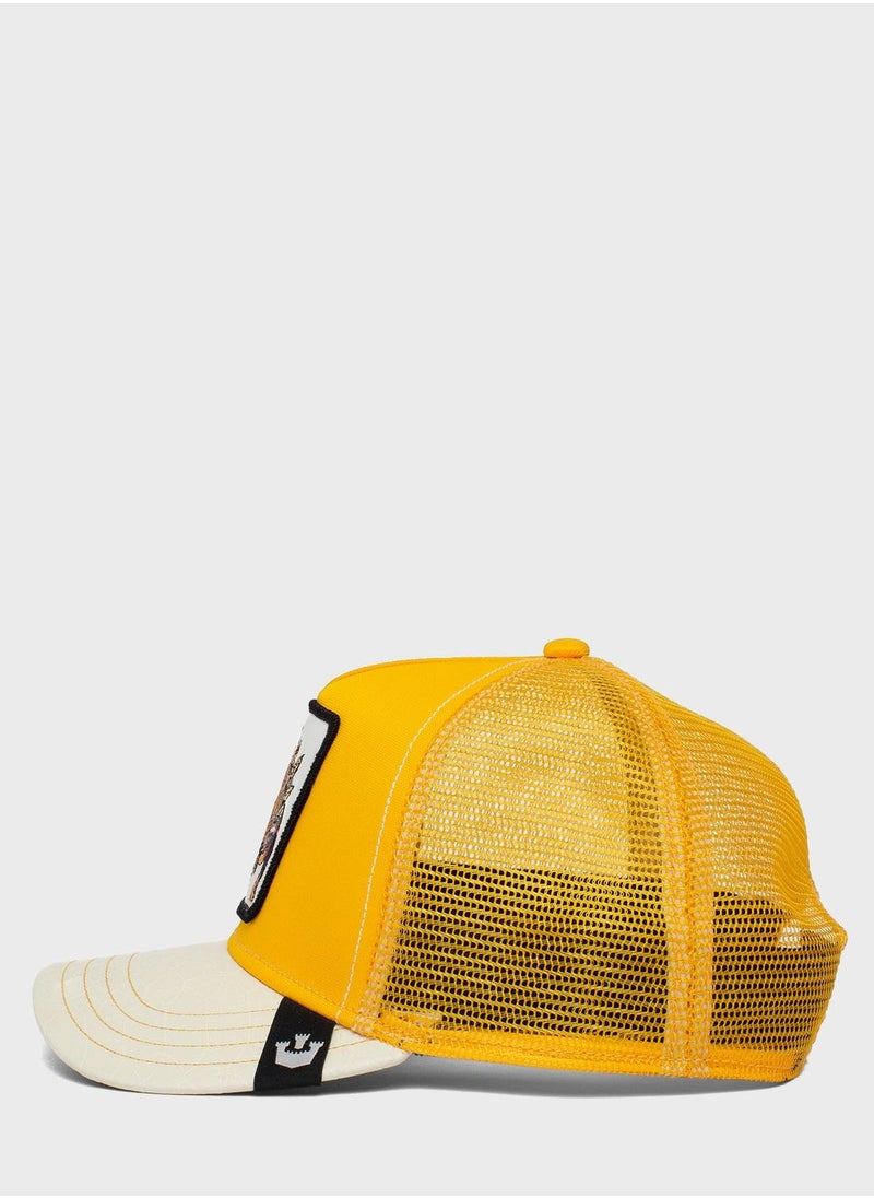 Roofed Lizard Curved Peak Cap