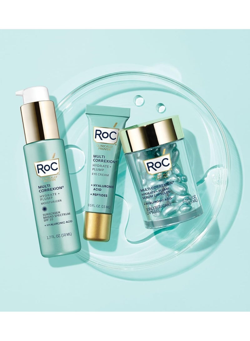 Multi Correxion Hydrate Plump Serum Capsules Maximum Plumping Power Boost Skin’s Hydration Level with Hyaluronic Acid 30 CT
