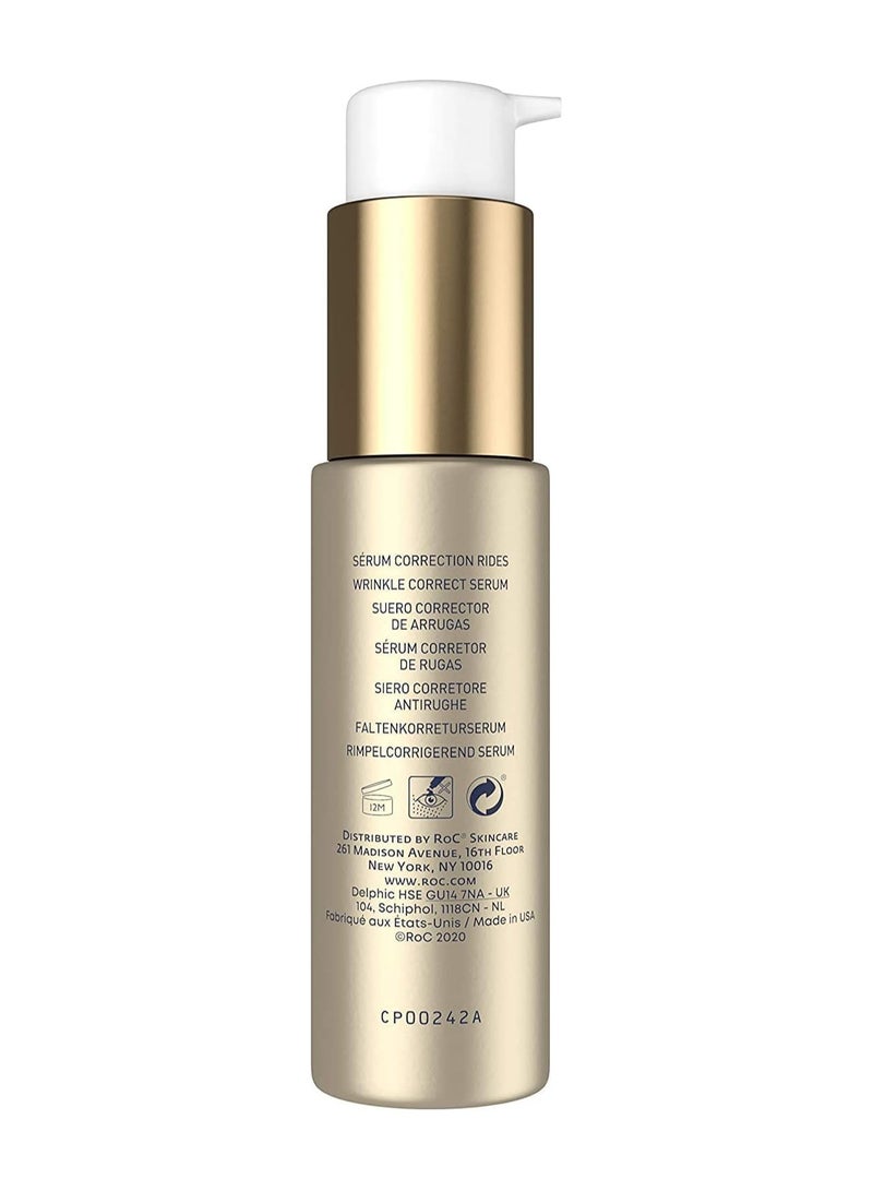 Retinol Correxion Wrinkle Correct Face Serum Daily Anti Wrinkle and Aging Treatment Visible Wrinkle Reduction Formula Pure RoC Retinol with Ascorbic Acid 30 ml