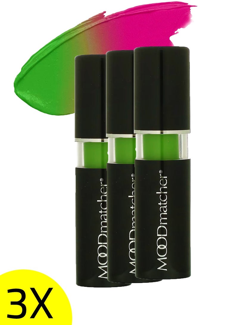 Lipstick Green 0.12 oz 3.5 g 3x