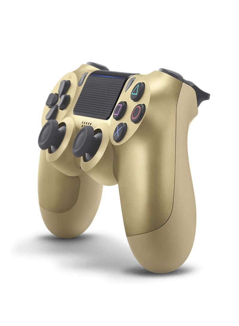 Wireless DualShock 4 Controller for PS4 - Vibration Feedback, Motion Sensors, Touchpad, Light Bar, Share Button & Speaker for Ultimate Gaming Experience (Gold)