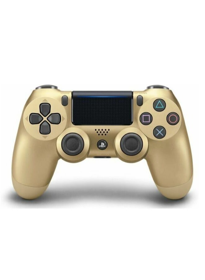 Wireless DualShock 4 Controller for PS4 - Vibration Feedback, Motion Sensors, Touchpad, Light Bar, Share Button & Speaker for Ultimate Gaming Experience (Gold)