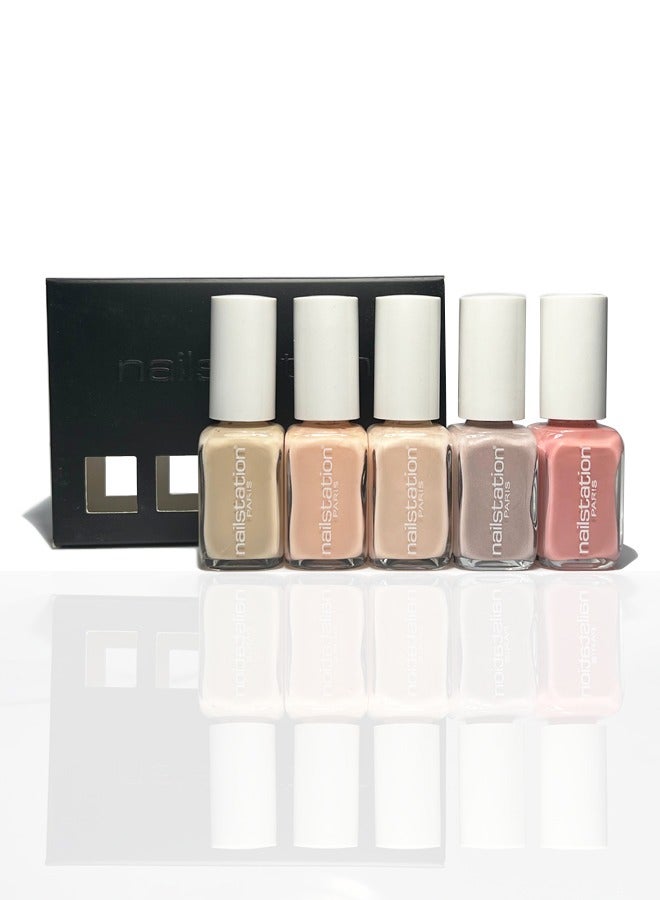 Set of 5 Nudes Color Nail Polish