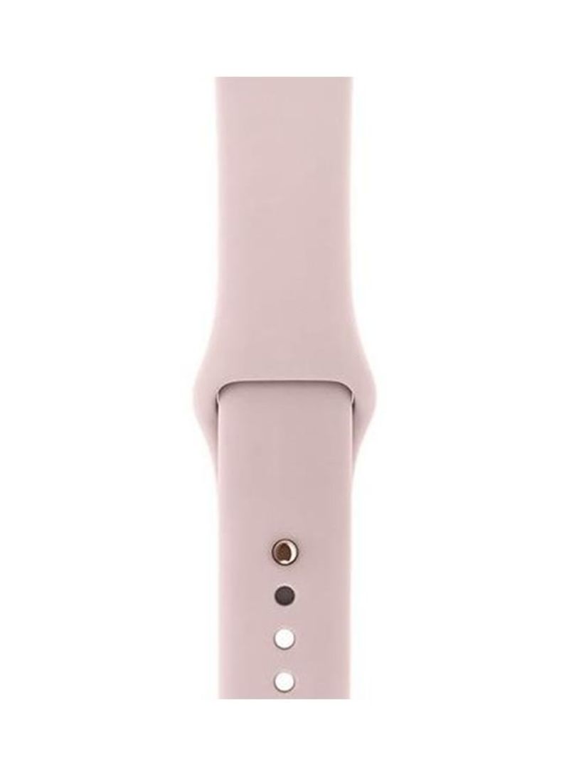 Renewed - Watch Series 3 38mm Gold Aluminium Case With Pink Sand Sport Band