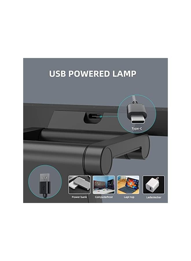 Curved Monitor Light Bar for Curved Monitor,E-Reading LED Monitor Light with 3 Color Temperature Modes Stepless Dimming,Monitor Lamp with USB Powered for Work and Office