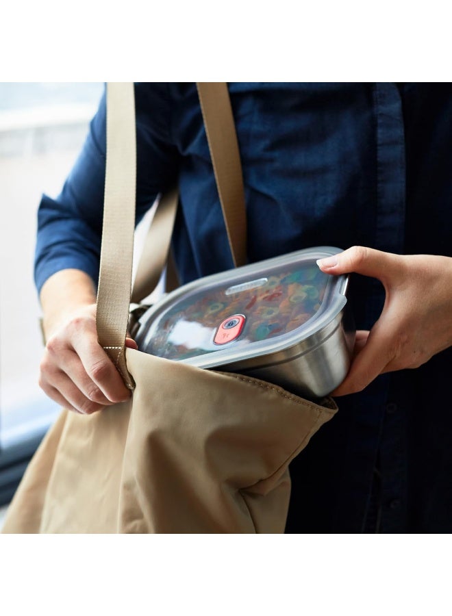 Microwave Safe Stainless Steel Food Box 900ml