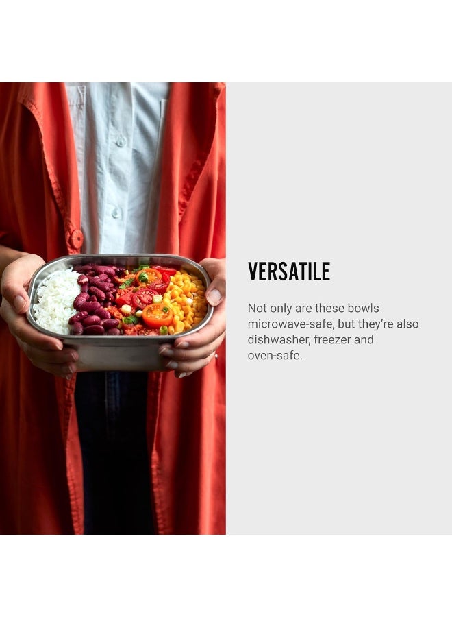 Microwave Safe Stainless Steel Food Box 900ml