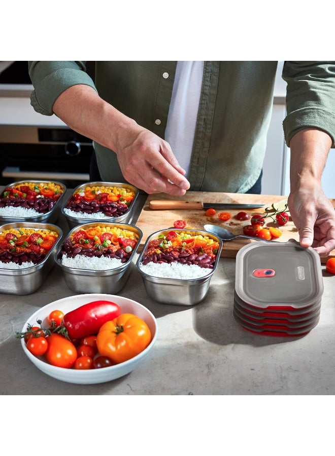 Microwave Safe Stainless Steel Food Box 900ml