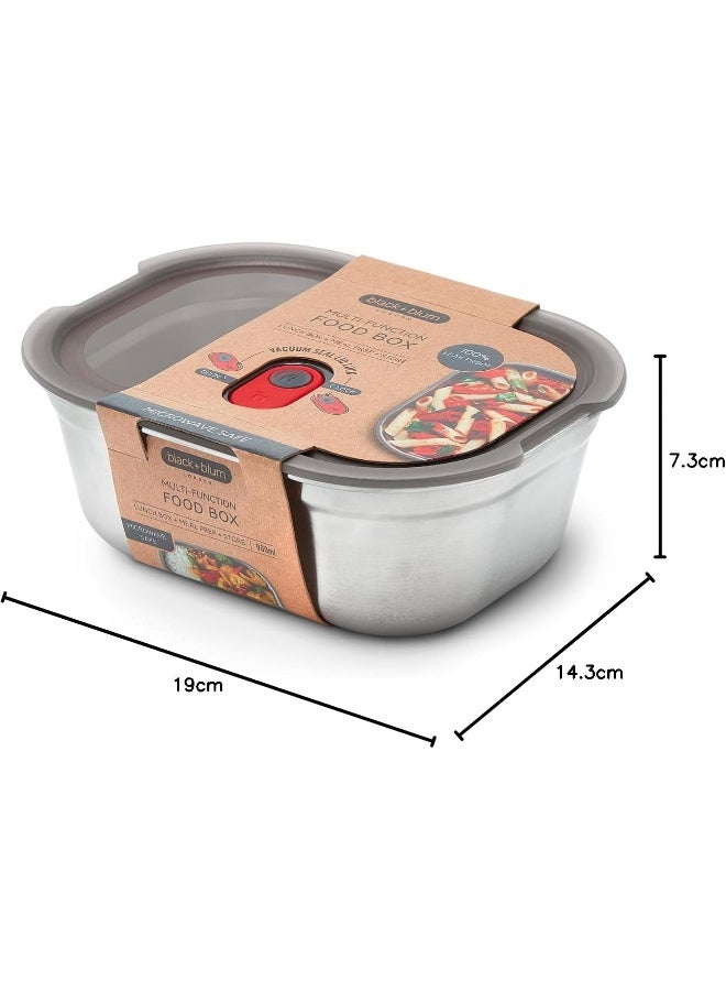 Microwave Safe Stainless Steel Food Box 900ml