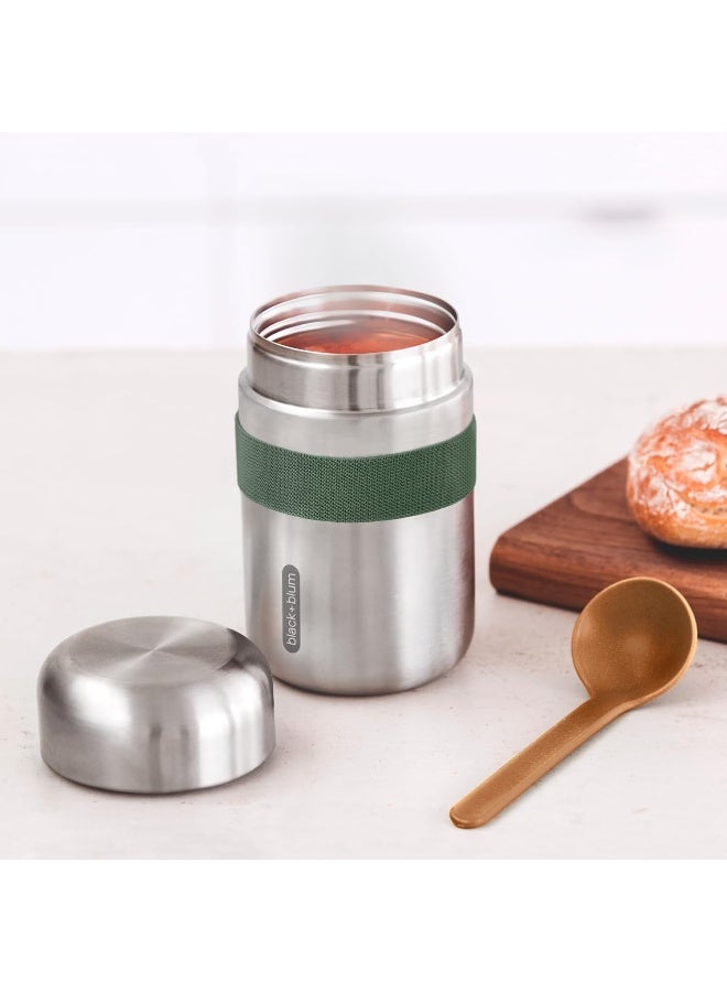 Food Flask Stainless Steel Olive 400ml