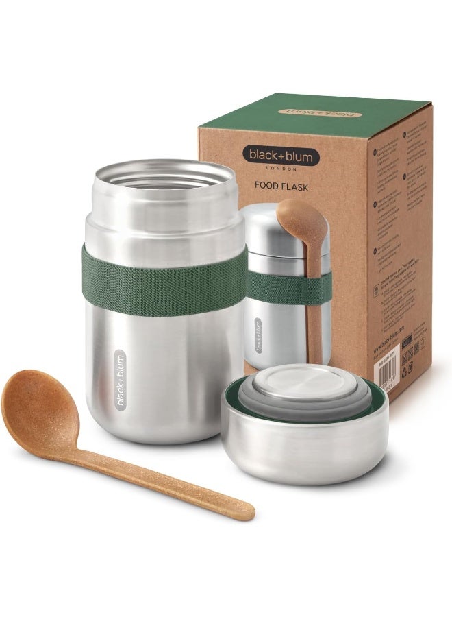Food Flask Stainless Steel Olive 400ml