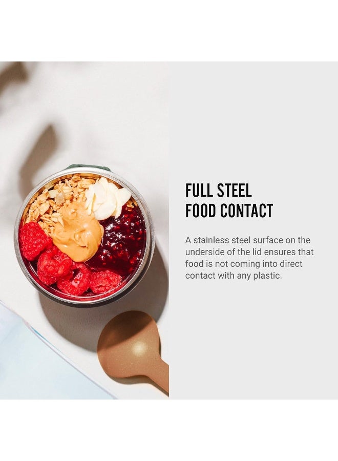 Food Flask Stainless Steel Olive 400ml