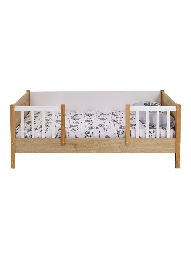 Tiffany Single - Sized Bed White And Oak - 90X190 Cm