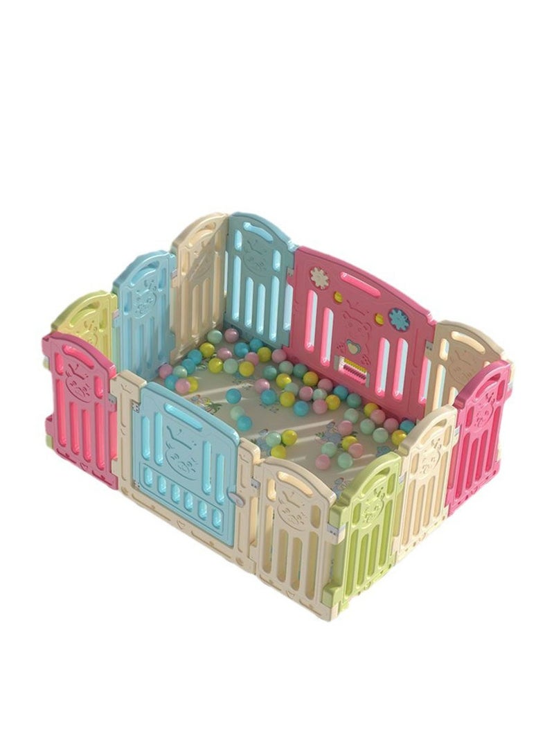 Baby Playpen Kids Activity Centre Safety Play Yard Home Indoor Outdoor New Pen (Multicolour, Classic Set 14 Panel)