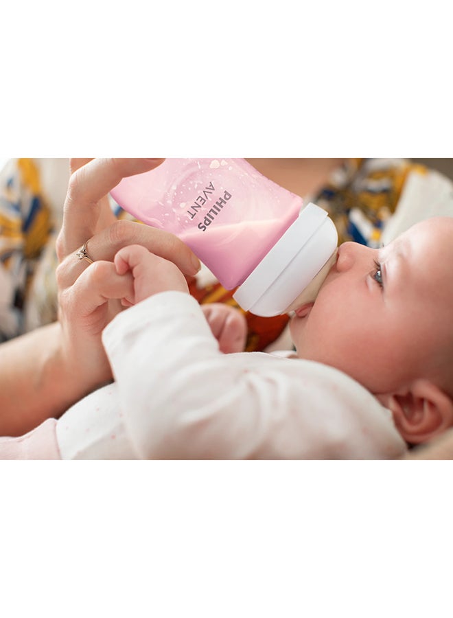 Natural Baby Bottle With Natural Response, Pink, 260ml, 1m+, 4 Pieces