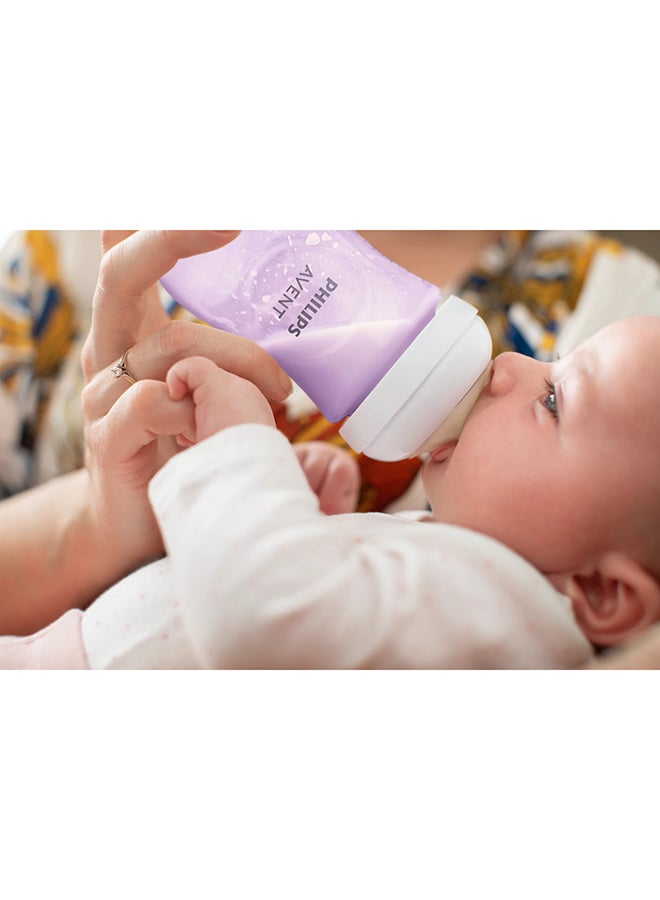 Natural Baby Bottle With Natural Response, Purple, 260ml, 1m+, 4 Pieces