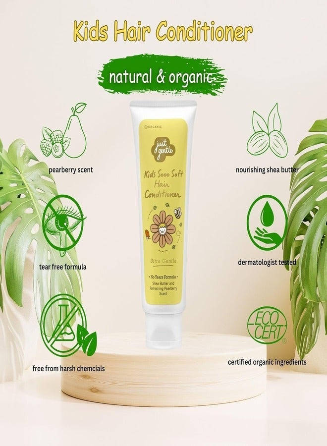 Just Gentle Kids Sooo Soft Hair Conditioner - 200ml | Gentle & Nourishing Conditioner for Kids