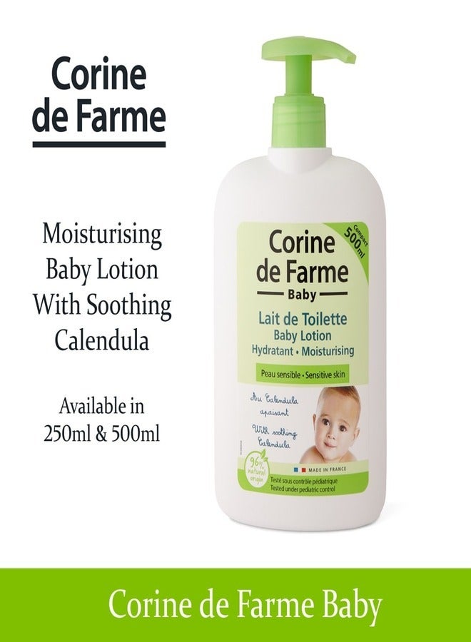 Corine De Farme Moisturising Baby Lotion 500ml | Gentle Hydration for Baby's Sensitive Skin