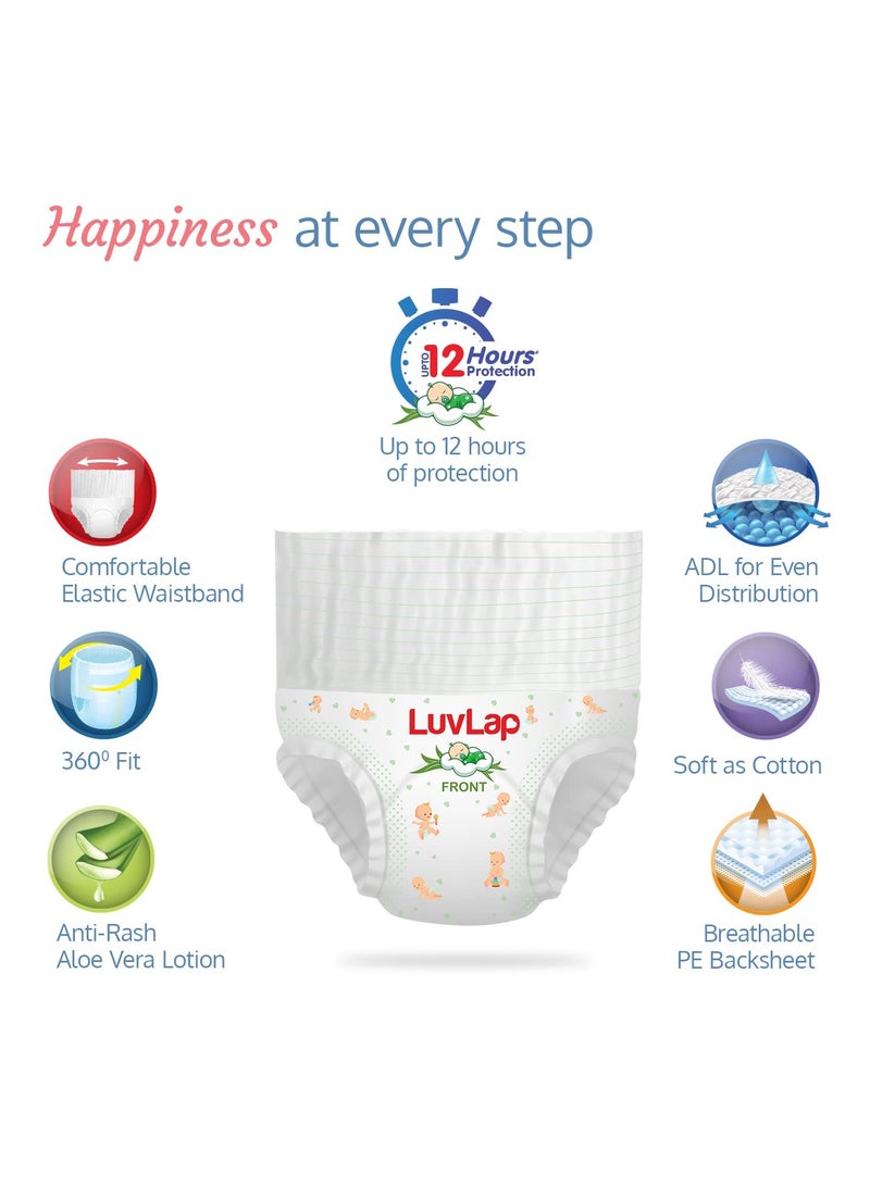 Baby Diaper Pants L Size Large with Aloe Vera Lotion for rash protection Pack of 32 Count with upto 12Hr protection For babies of 9 to 14Kg