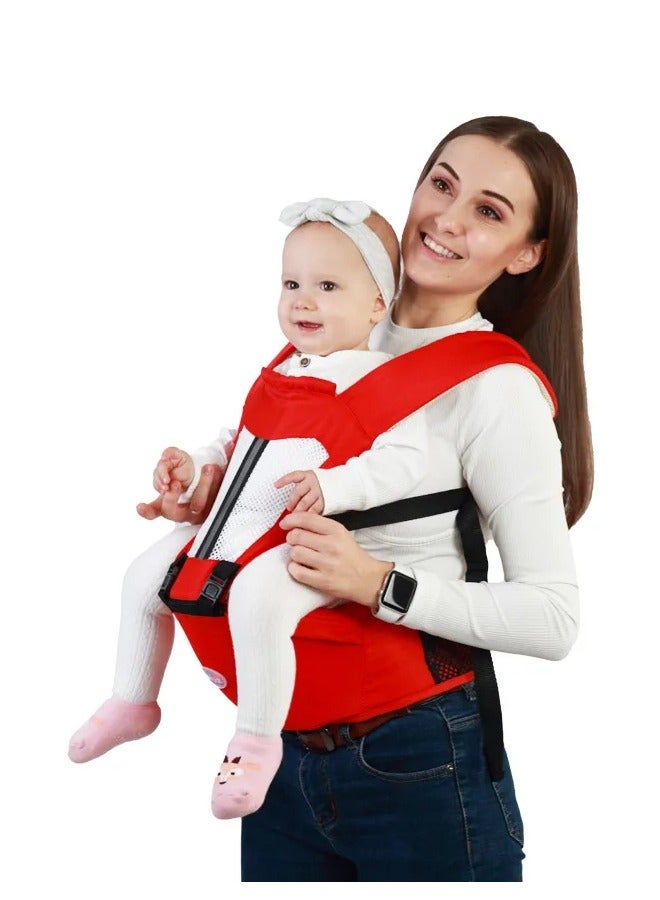 Baby Carrier Lightweight Hands FreeBaby Carrier Backpack with Hip Seat Multi-function Infant Sling Wrap Waist Stool Multi-function Infant Sling Wrap Waist (0-48)