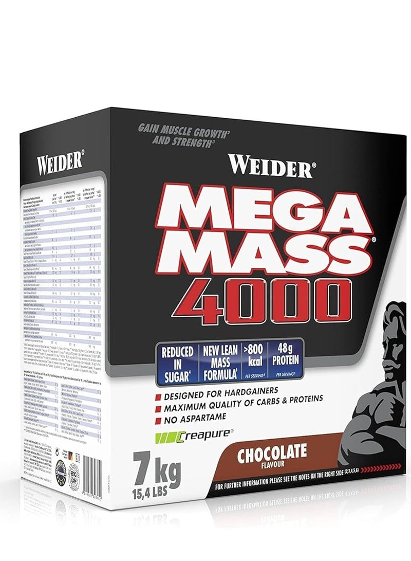 Weider,Mega Mass,4000 Chocolate Flavour,7kg