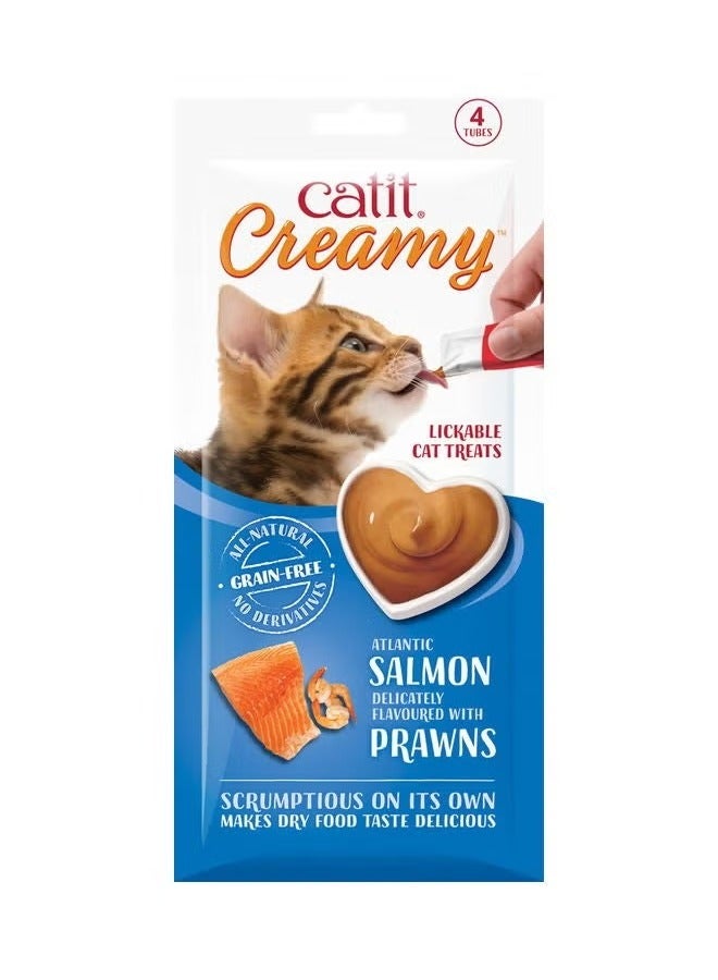 CatIt Creamy Lickable Treats Salmon and Prawns