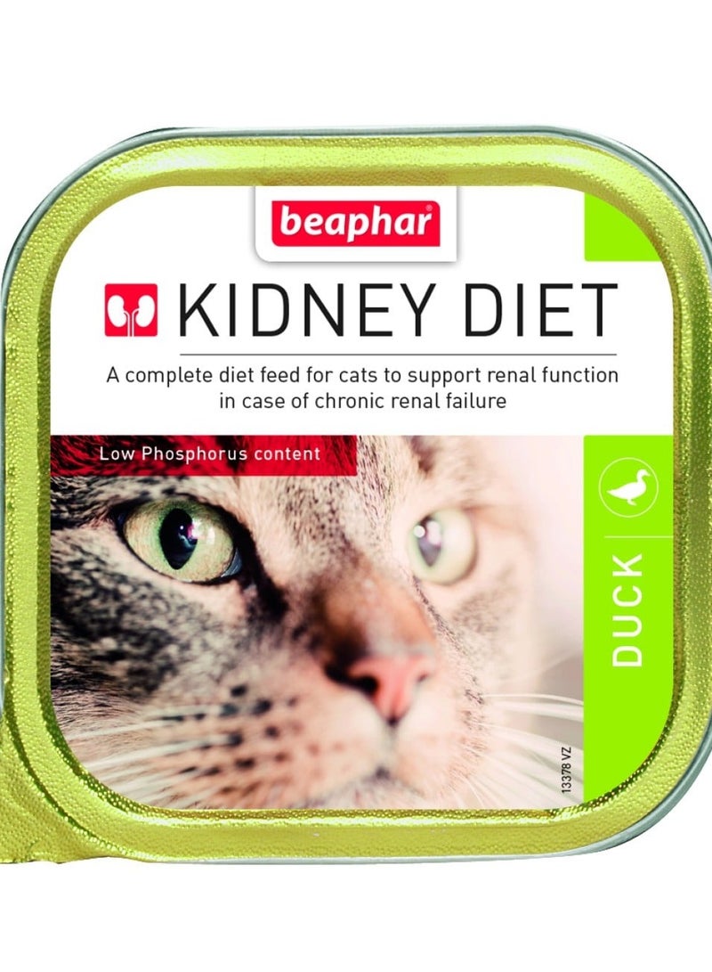 beaphar WET FOOD - Kidney/Renal Diet Duck(16pcs x 100g)