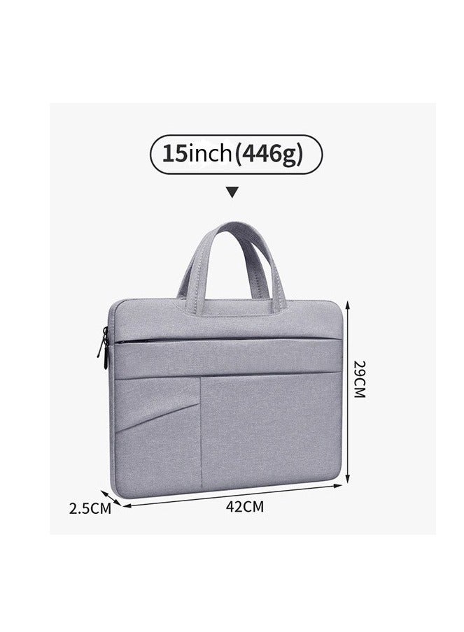 15.6-inch laptop bag, lightweight computer bag, travel business briefcase, waterproof high-end synthetic leather handbag, men's and women's work office computer bag