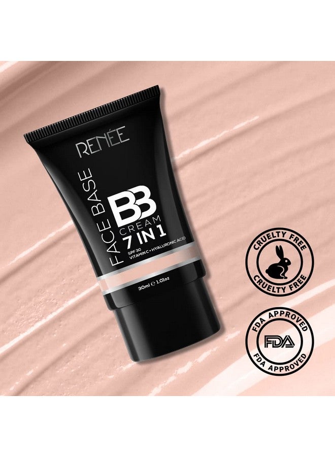 Face Base Bb Cream 7 In 1 With Spf 30 Pa+++, Enriched With Hyaluronic Acid, Vitamin C, Hydrates, Nourishes & Smoothens Skin Texture, Sesame 30Ml