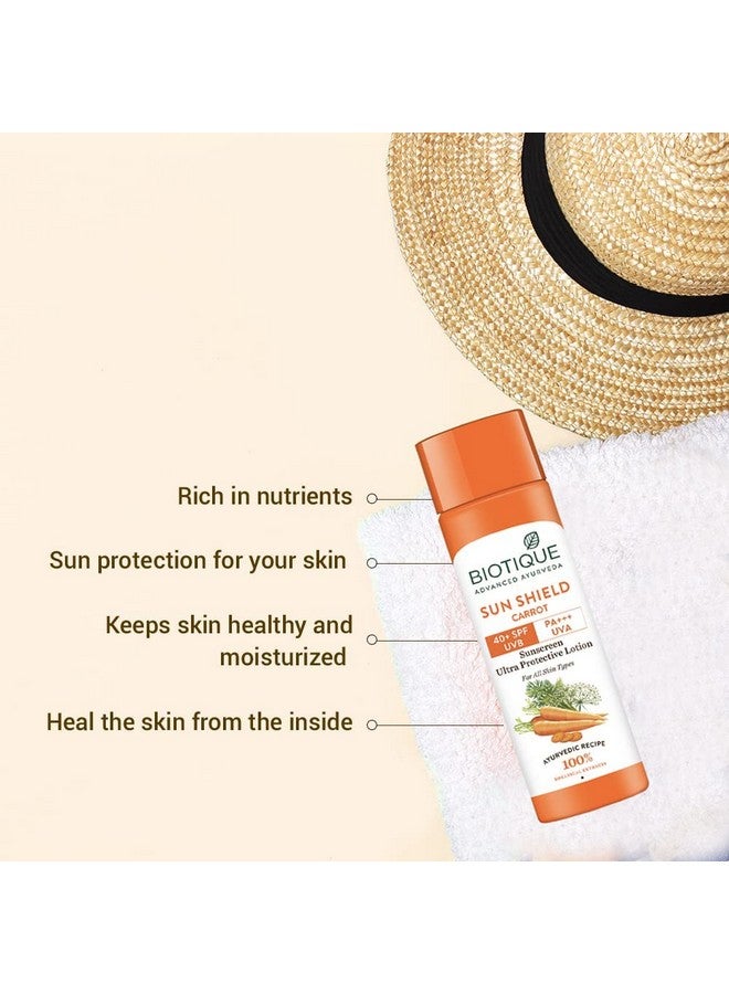 Face And Body Sun Lotion Spf 40 Carrot 120Ml