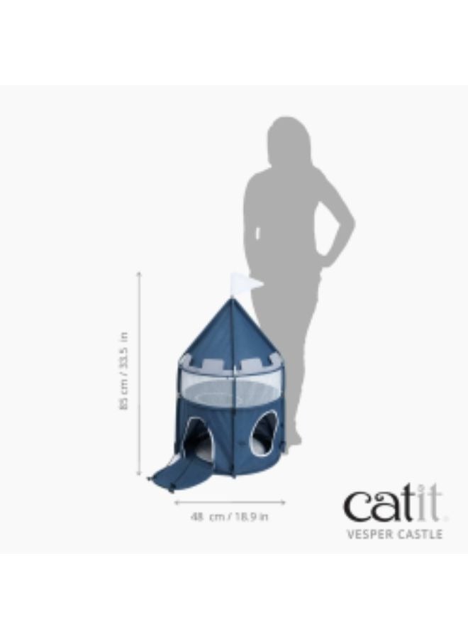 Catit Vesper Cat Tower Castle Blue 48x48x95 cm