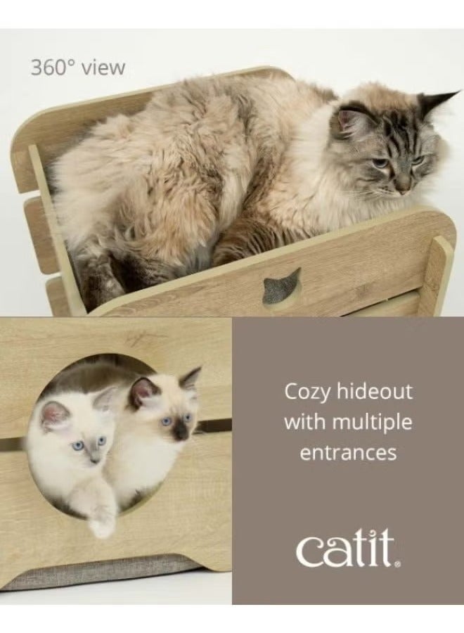 Catit Vesper Cat Furniture Cottage Oak