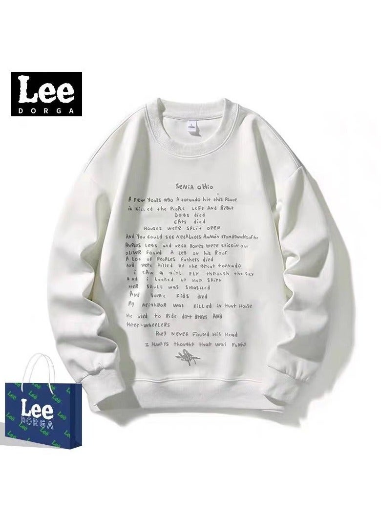 Lee Brand Hoodie Loose Casual Round Neck Long Sleeved Hoodie