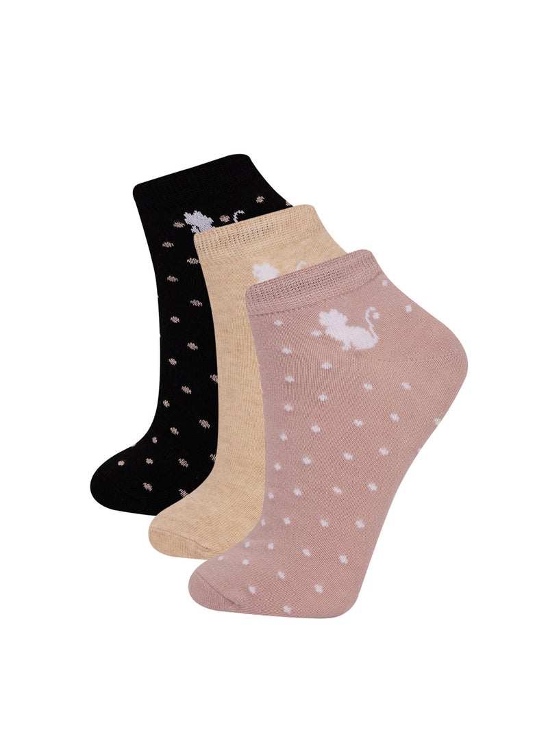 3-Pack Cotton Ankle Socks