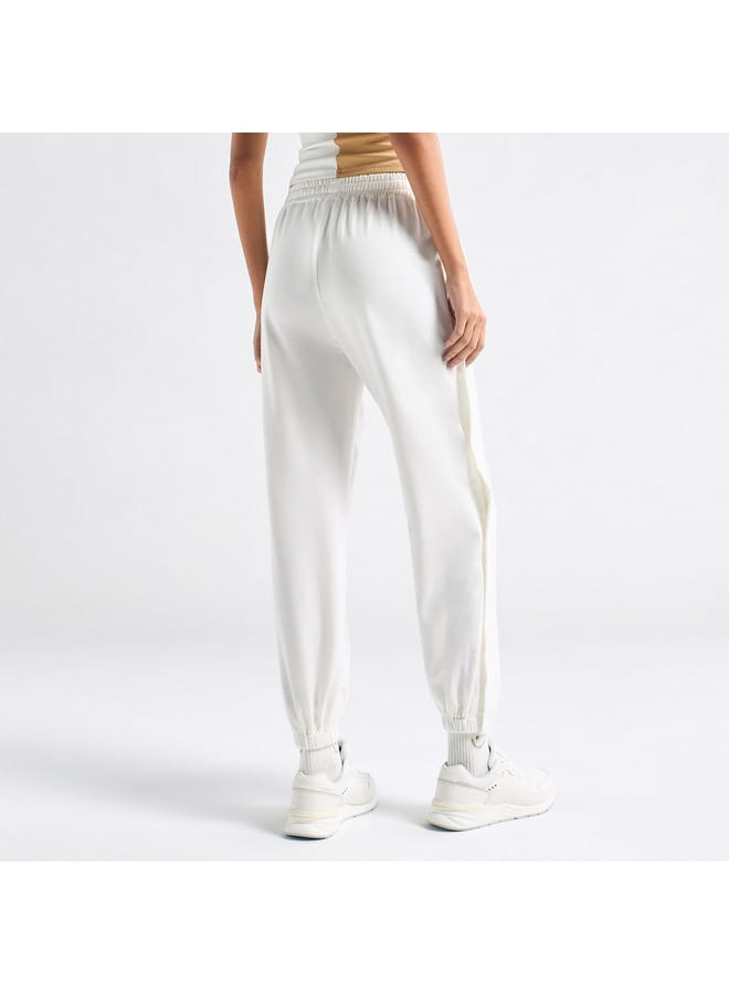 Solid Joggers with Drawstring Closure and Pockets