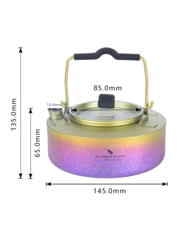 Pure Titanium Kettle Camping Portable Outdoor Teapot