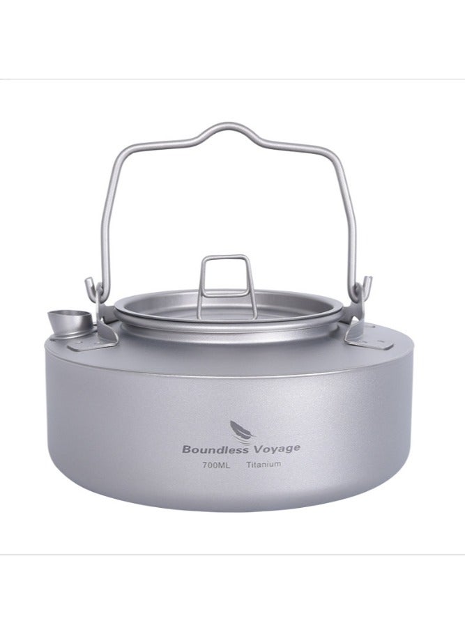 Pure Titanium Kettle Camping Portable Outdoor Teapot