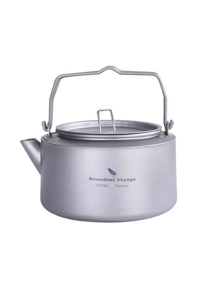 Pure Titanium Kettle Camping Portable Outdoor Teapot