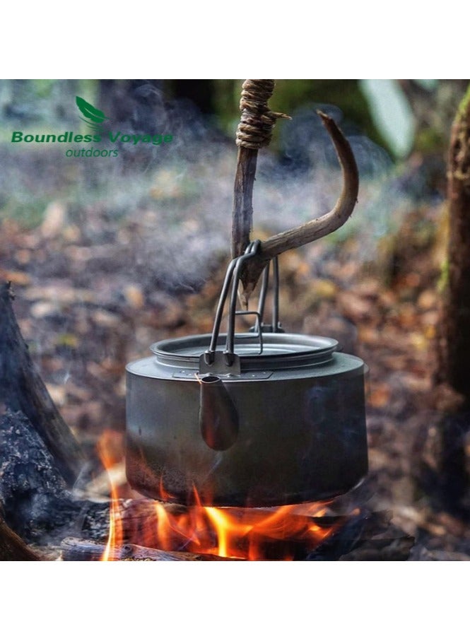 Pure Titanium Kettle Camping Portable Outdoor Teapot