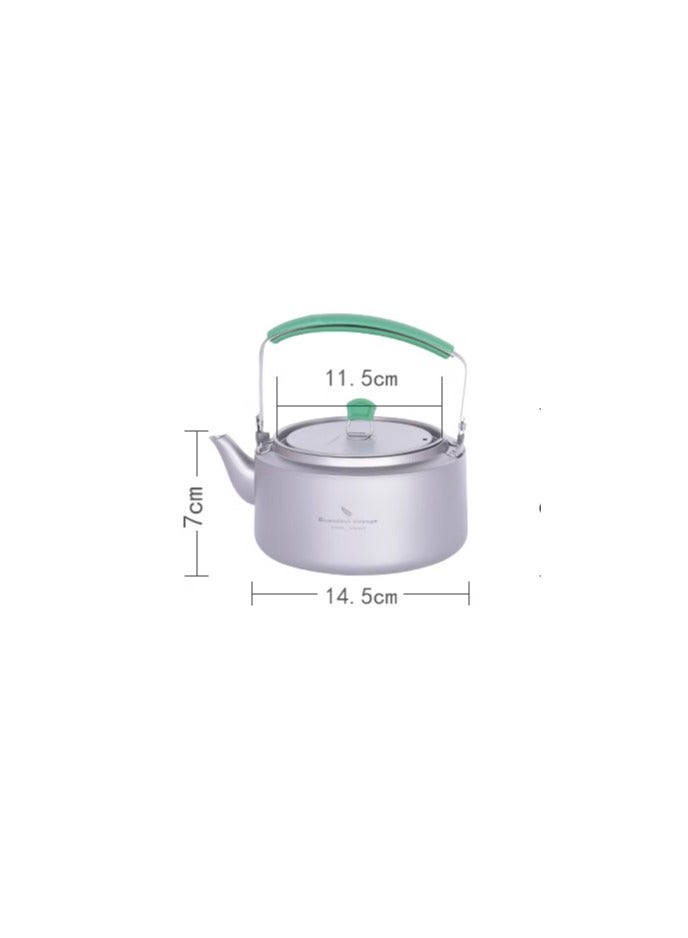 Pure Titanium Kettle, Outdoor Lightweight Portable Camping Equipment, Tea Brewing Special Open Flame Camping Teapot