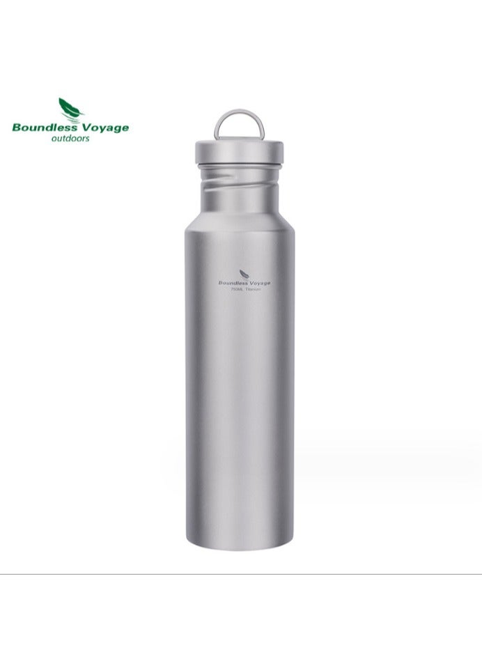 750ML Outdoor Sports Pure Titanium Water Bottle