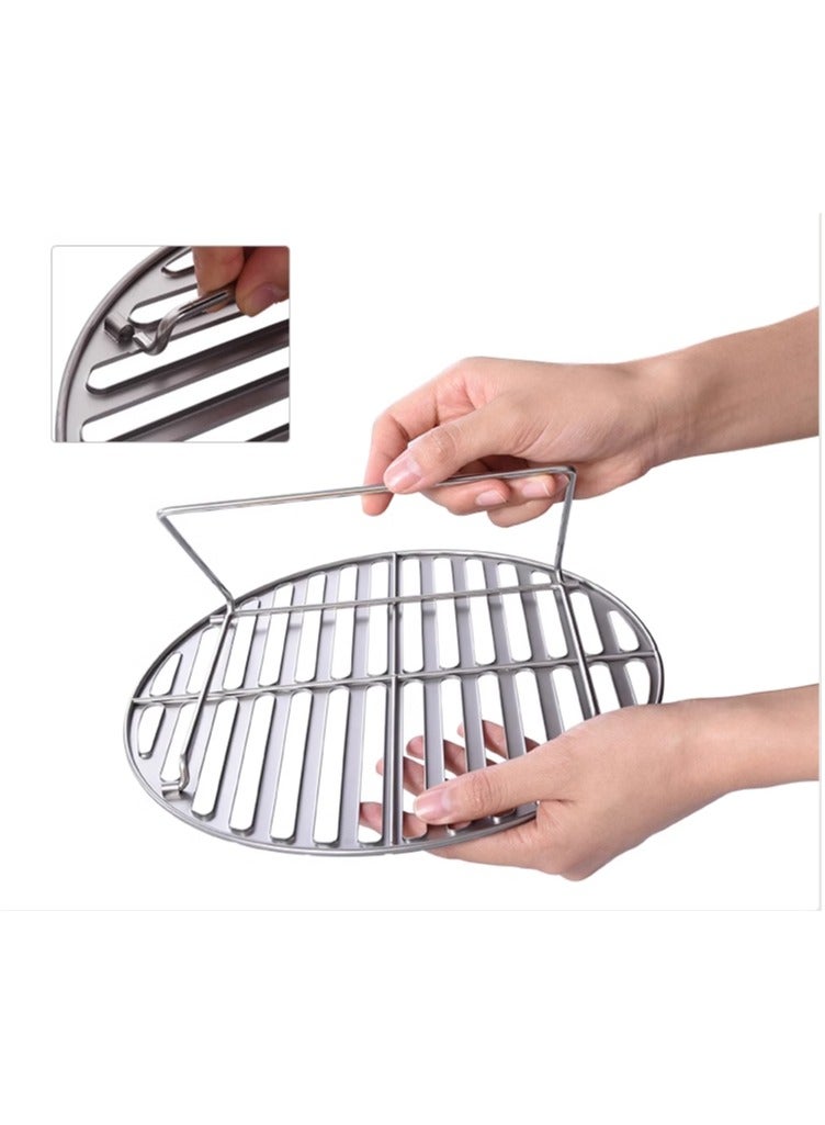 Pure Titanium Barbecue Net, Outdoor Circular Grill, Travel Small Camping Table, Folding Barbecue Grill, Grilled Fish net, Portable