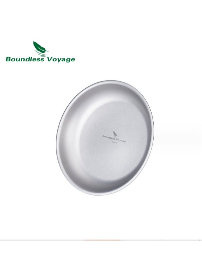 Pure Titanium Plate, Outdoor Camping Plate, Dipping Sauce Plate, Vegetable Plate, Soup Plate, Rice Bowl, Exposed Disc, Super Lightweight And Portable